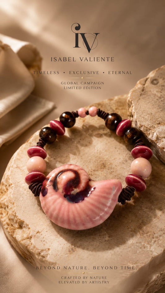 Pulsera cerámica y madera