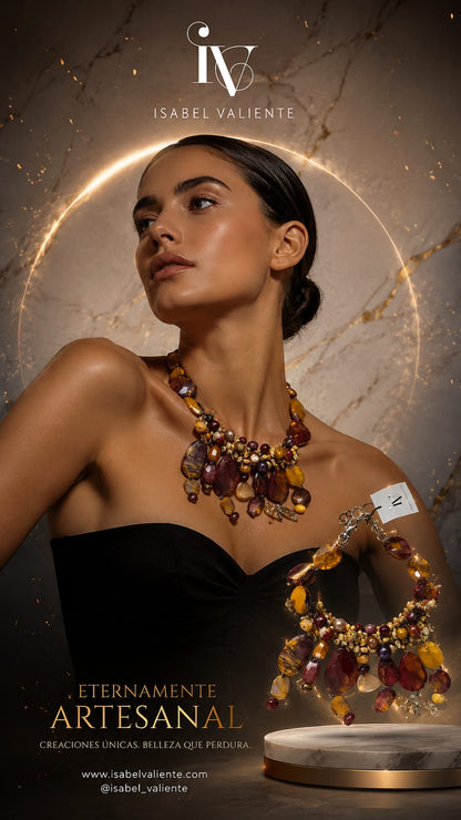 Collar de piedras de alta joyería