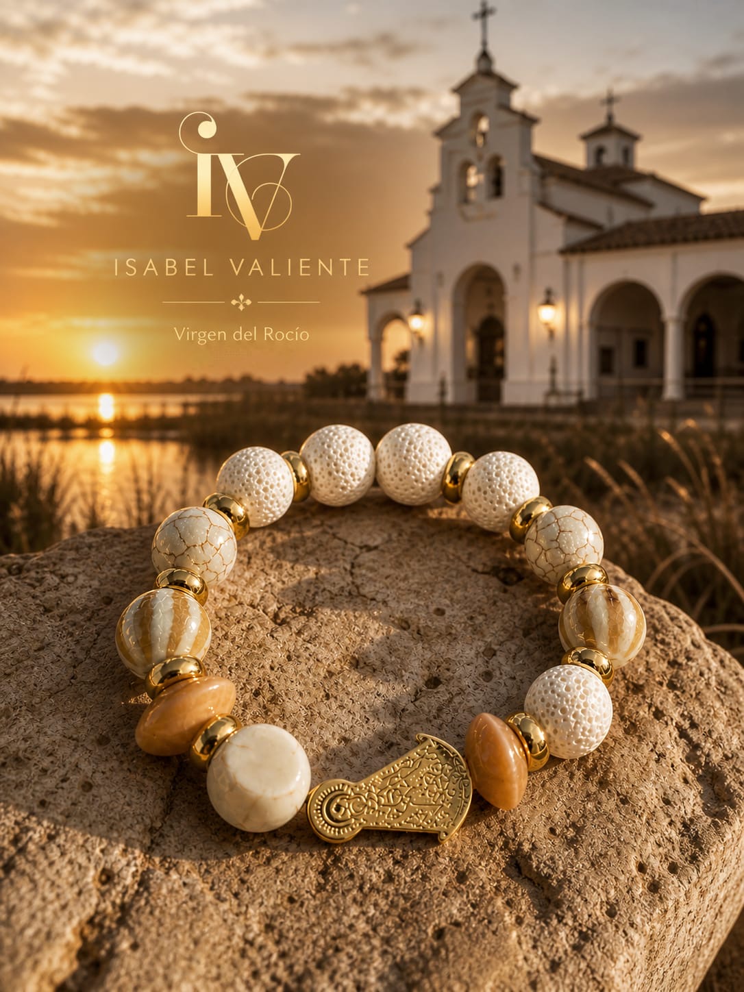 Pulsera de piedra y acero