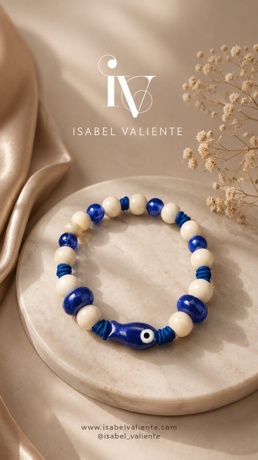 Pulsera cerámica y madera