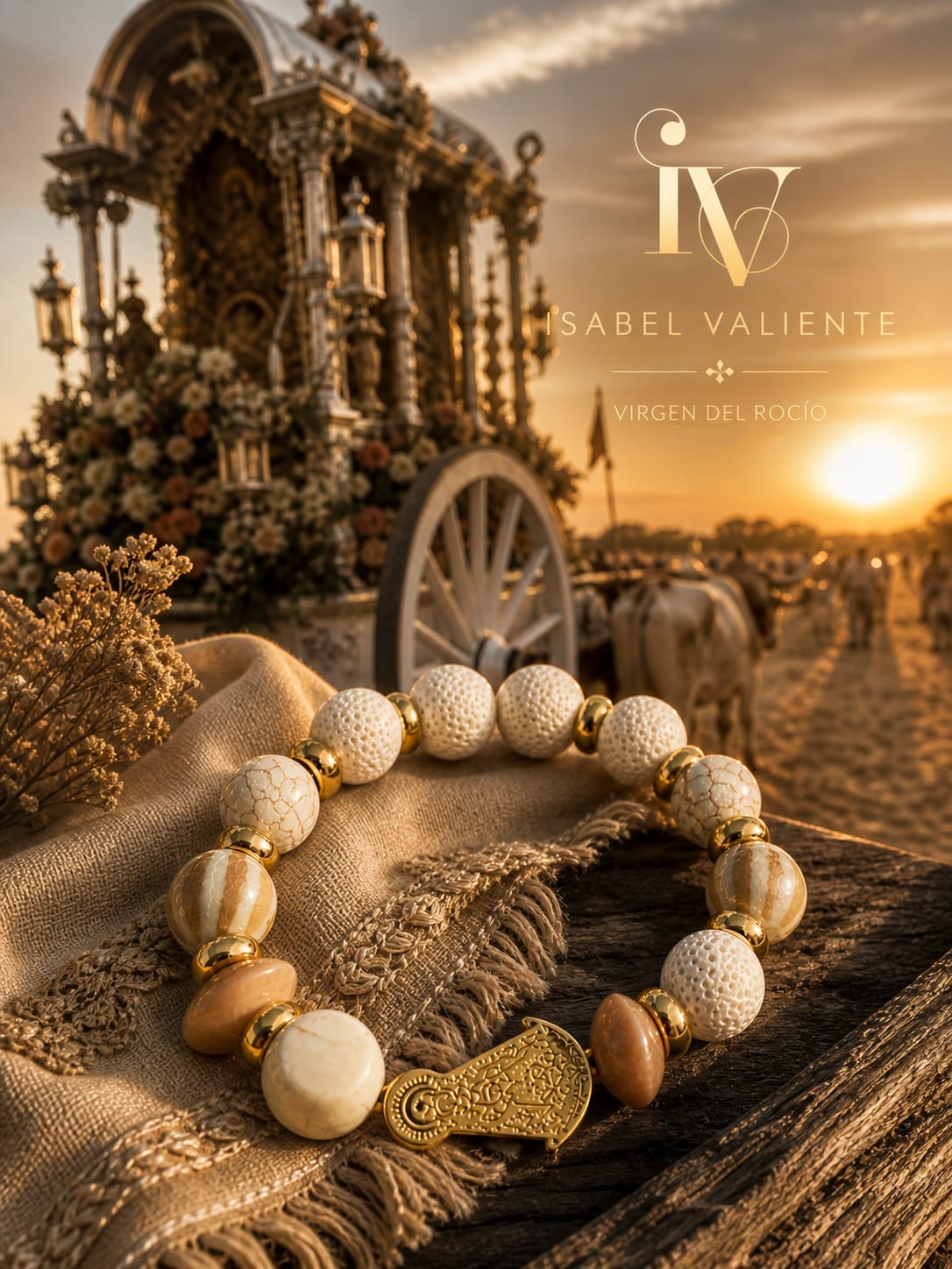 Pulsera de piedra y acero